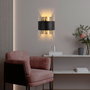 Opviq Lámpara de Pared Noctra - 15351 Dorado y Negro